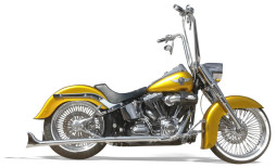 Chrome True Duals with Long Fishtail Mufflers No Baffle For Softtails Years ’89 – ’06 & Years ’07 – ’16