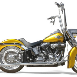 Chrome True Duals with Long Fishtail Mufflers No Baffle For Softtails Years ’89 – ’06 & Years ’07 – ’16