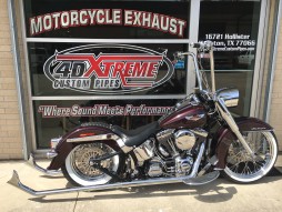 Chrome Suicide Fishtail 44″ Complete System  Years ’89 – ’06 & Years ’07 – ’16